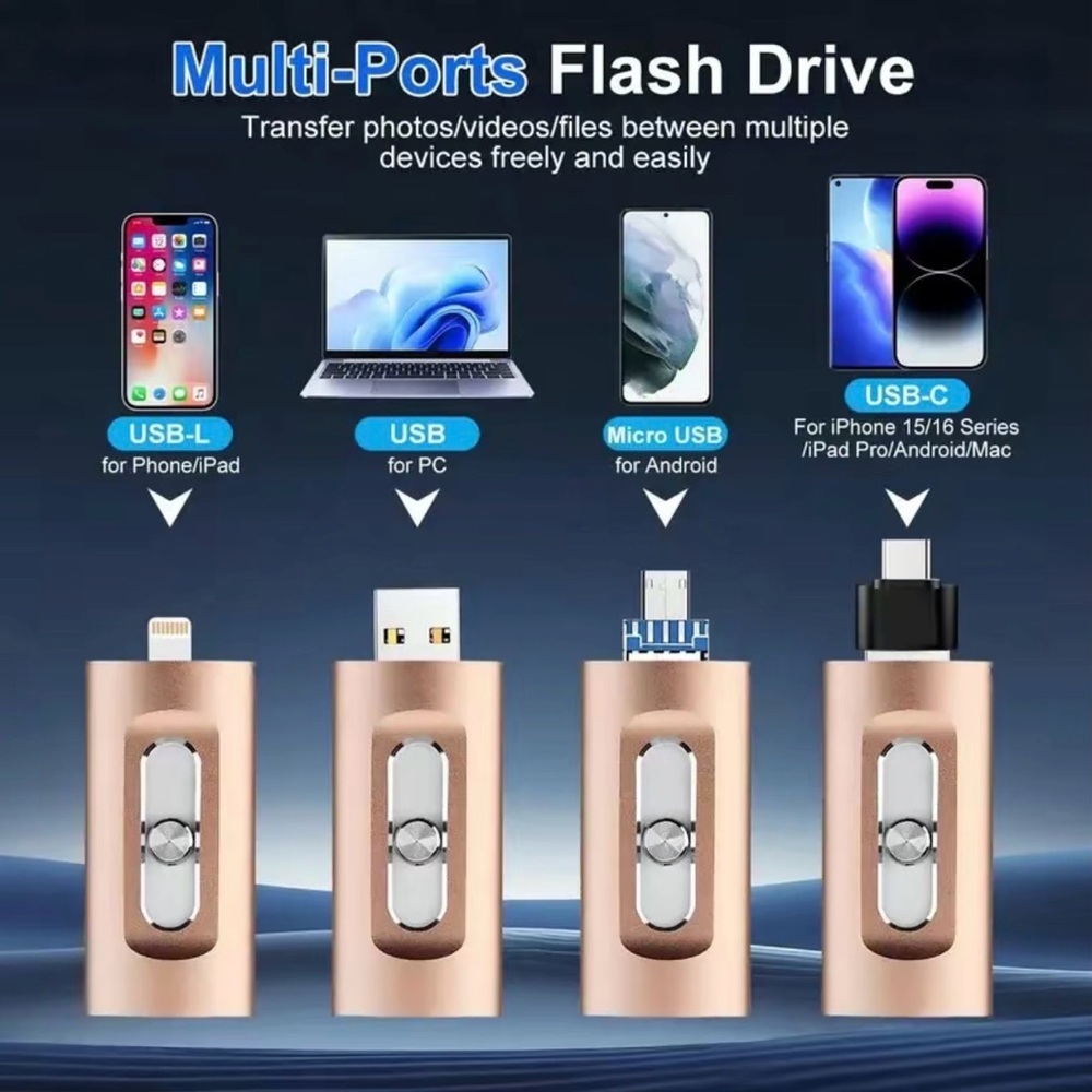 Black Flash Drive for iOS & PC - Picture 7 of 8